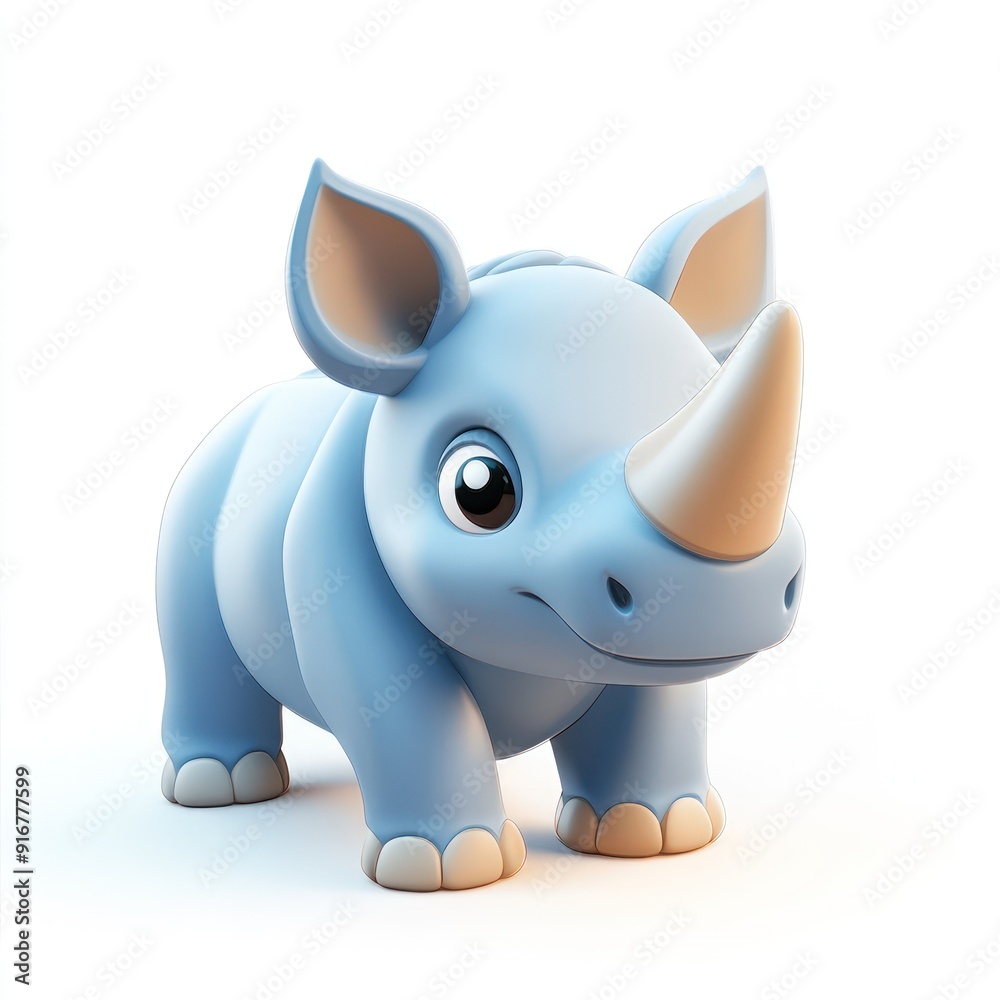 3D icon of rhino