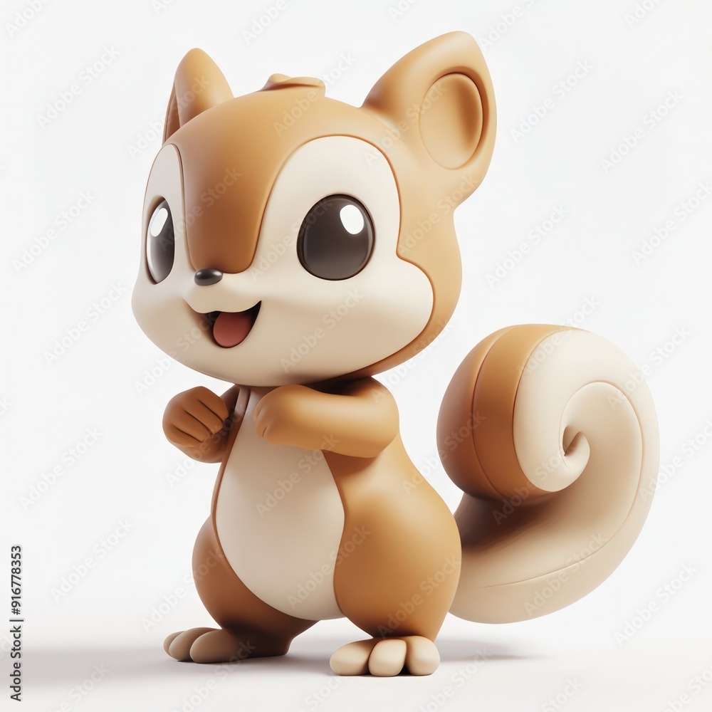 Fototapeta premium 3D icon of squirell