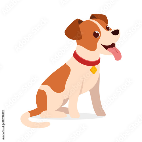 happy cute jack russell dog with good quality and design