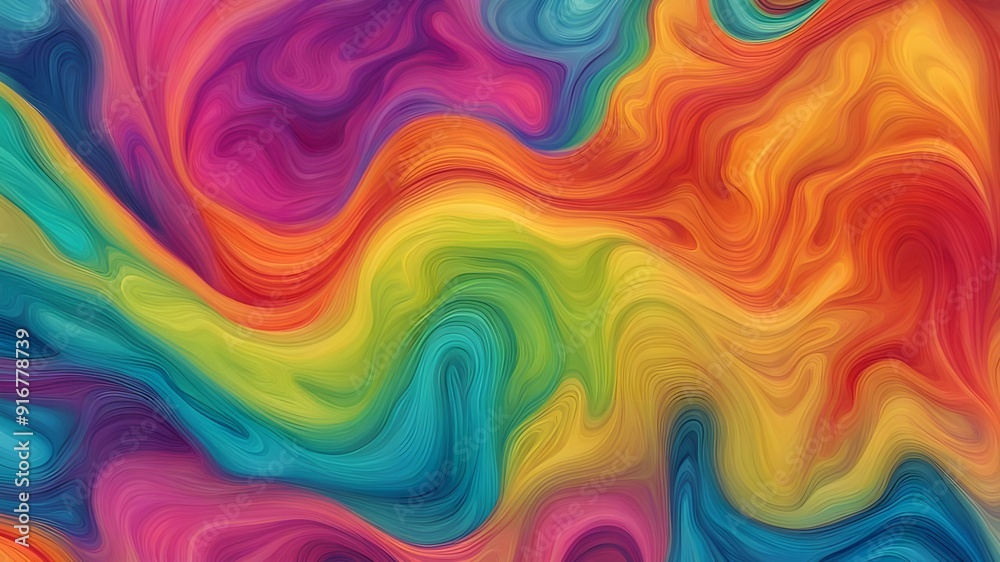 Obraz premium rainbow ink liquid background