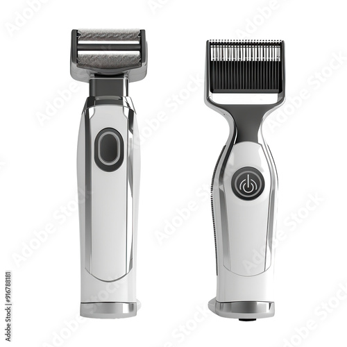 Hair Clipper and Trimmer Kit Isolated On Transparent Background