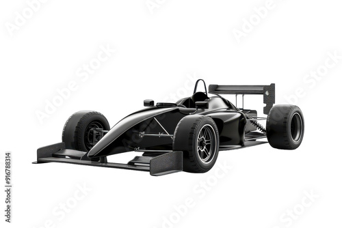 Sleek Formula Car Design Isolated On Transparent Background