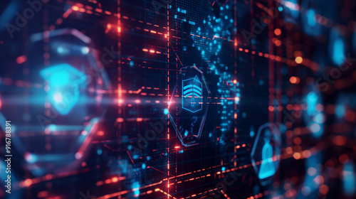 Wallpaper Mural Cybersecurity Showcase: Futuristic Sleek Technology for Advanced Digital Protection in Modern Business Torontodigital.ca