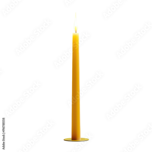 Decorative Candle Isolated On Transparent Background