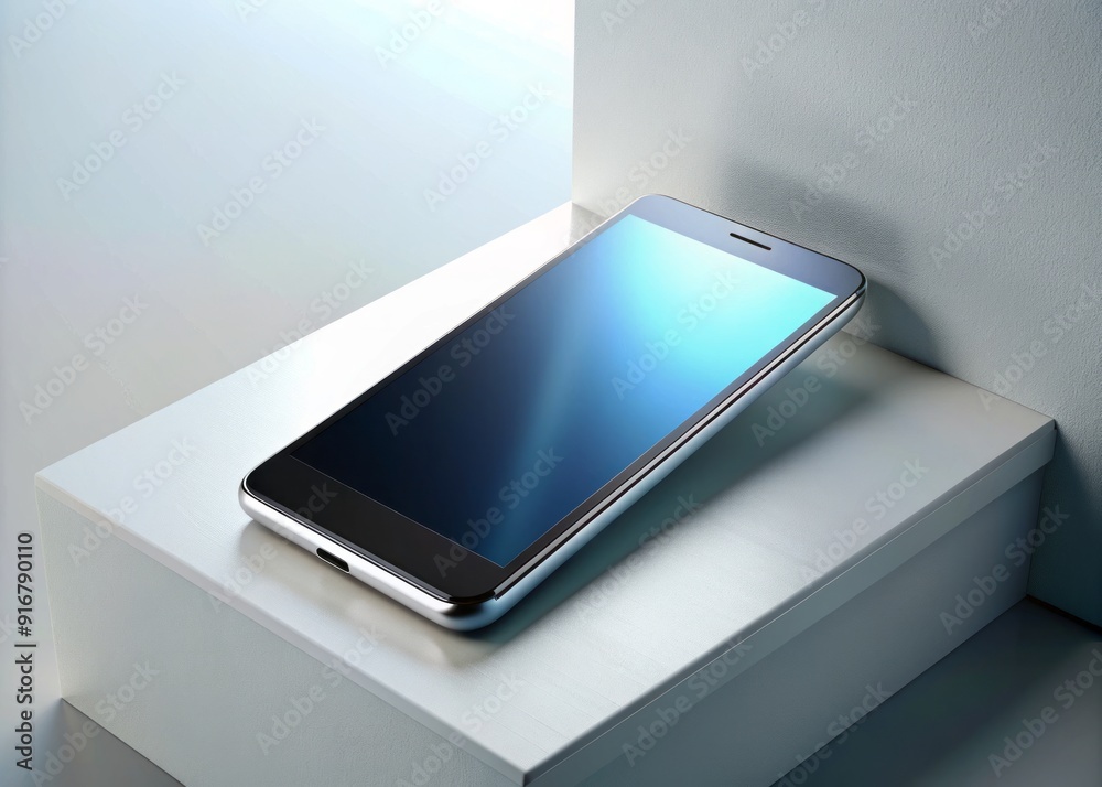 A sleek, modern smartphone lies open on a white ledge, surrounded by empty space, highlighting its sleek design and vibrant screen display. A sleek, modern smartphone lies open on a white ledge, surrounded by empty space, highlighting its sleek design and vibrant screen display.
