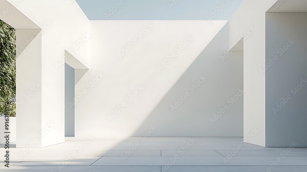 Obraz premium Minimalist Modern Architecture Interior