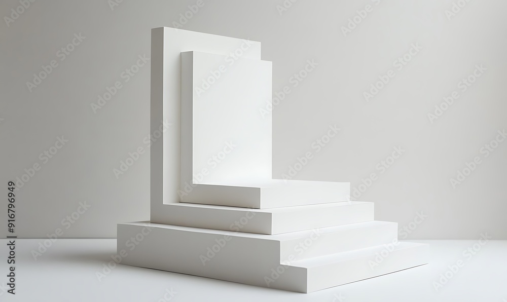 White Steps Against a White Background White Steps Against a White Background