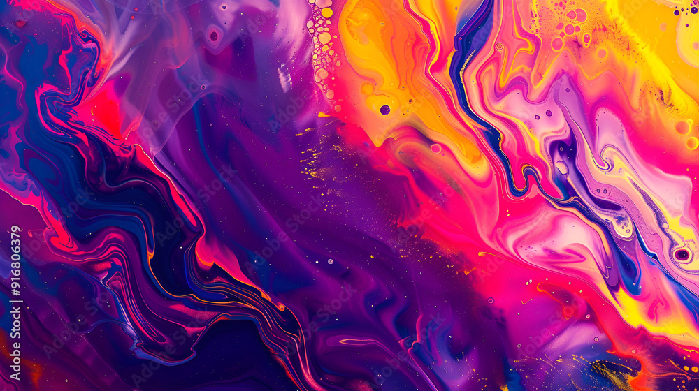 Hand painted background with mixed liquid Abstract fluid acrylic painting ,Illustration liquid blue wave grainy texture background