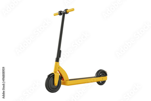 Modern Electric Scooter Isolated On Transparent Background