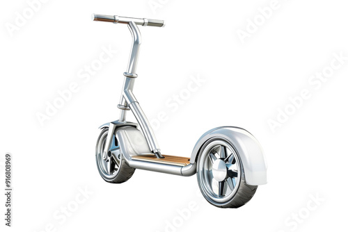 Sleek Electric Scooter Isolated On Transparent Background