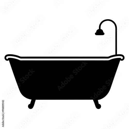 silhouette of-a bathtub