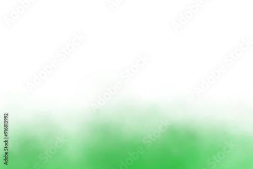 Dark green fog or smoke effect, isolated transparent vector illustration, morning haze over land or water surface, magical green vapor clouds, special effect design
