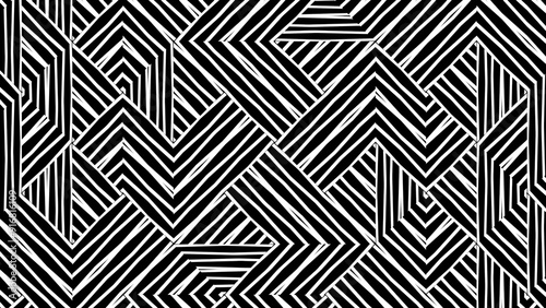 Abstract background for designs.Backdrop in UHD format 3840x2160. Wallpaper with black and white pattern. 