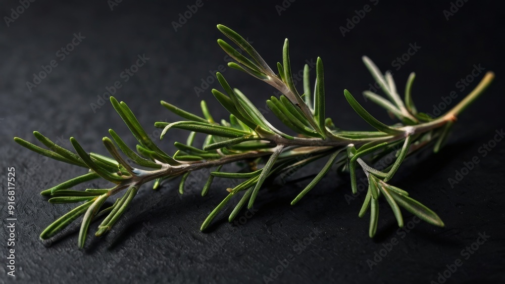 Obraz premium Rosemary on wooden table