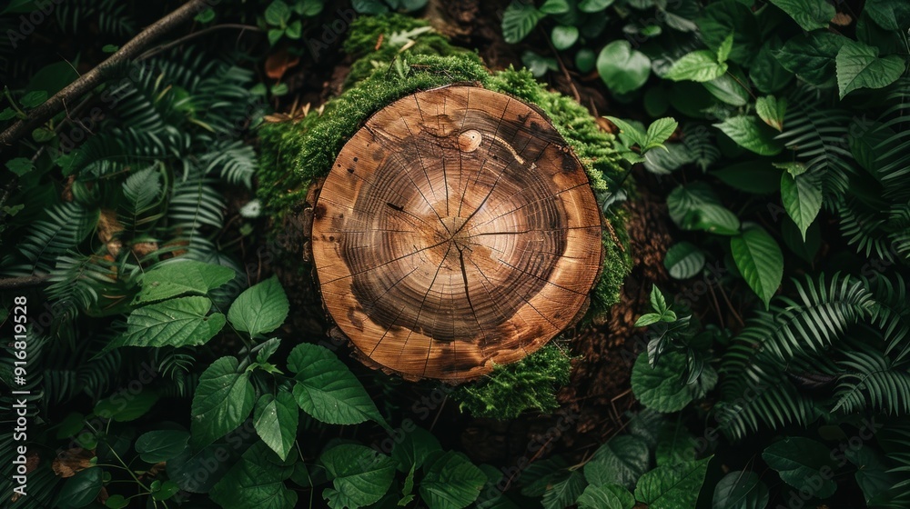 Fototapeta premium A Tree Stump in the Forest