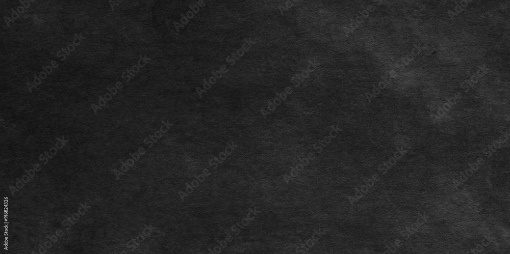Fototapeta premium Backdrop dark black empty old wall grunge rough panorama sandstone chalkboard and blackboard texture background.