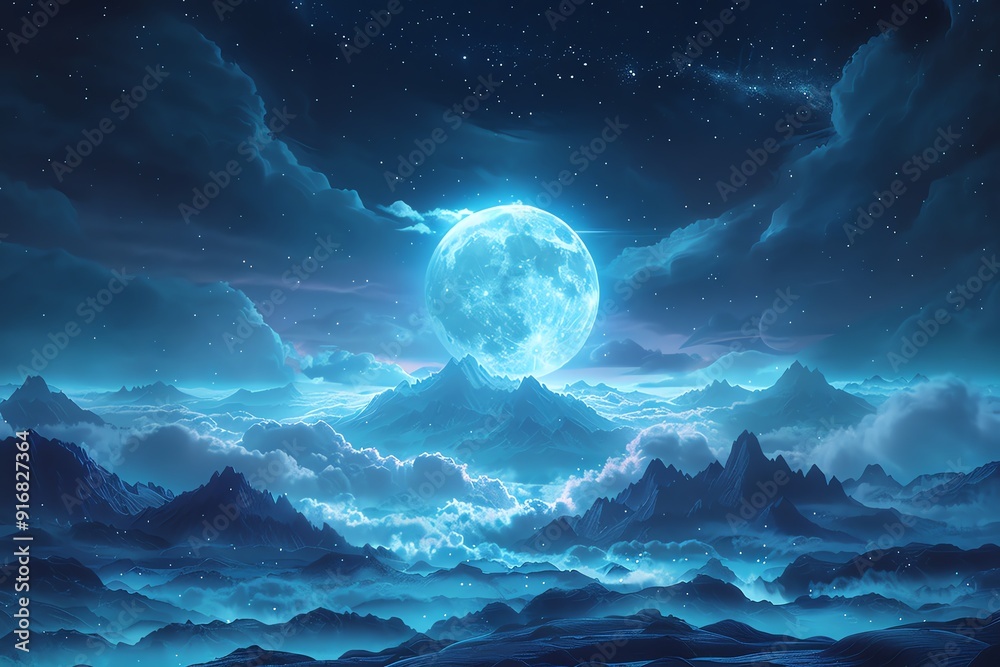 Fototapeta premium Give me 10 prompt about A Dark Heaven Background with Minimalistic Illustrations