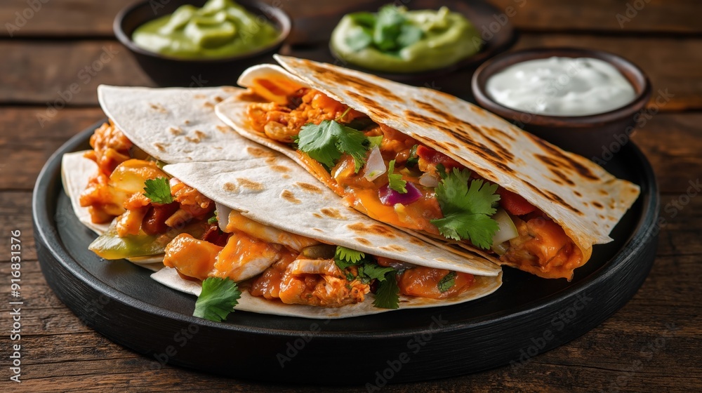 Quesadillas - traditional Mexican food Quesadillas - traditional Mexican food