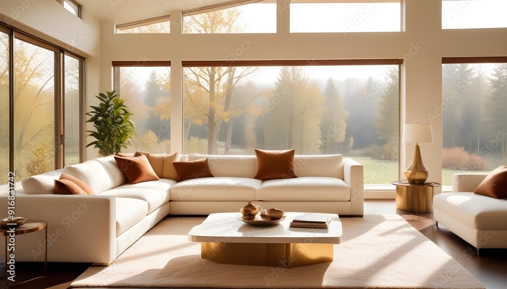 Fototapeta premium Photo interior modern design room 3d illustration