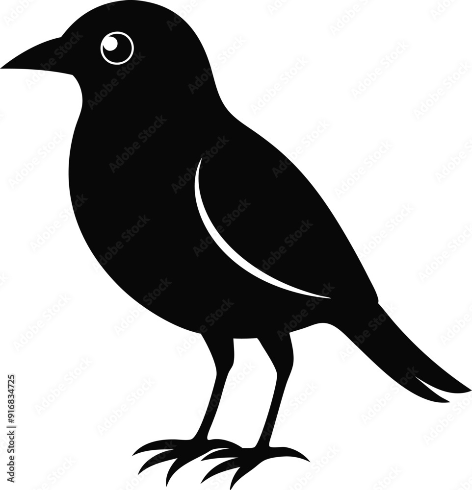 Fototapeta premium a black and white drawing of a bird 