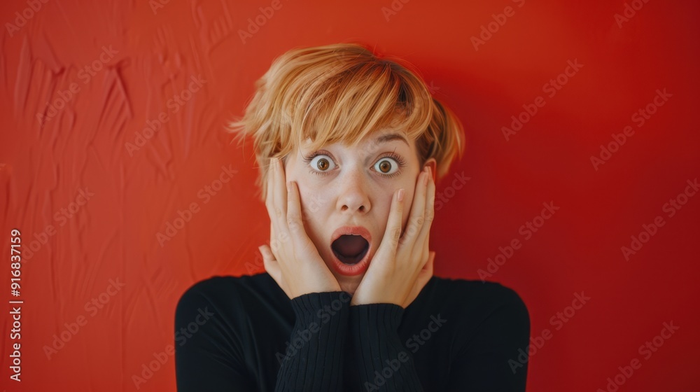 The surprised woman expression The surprised woman expression