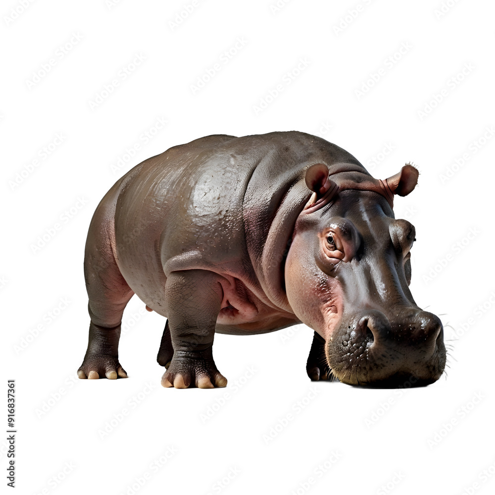 hippopotamus isolated on white transparent background hippopotamus isolated on white transparent background