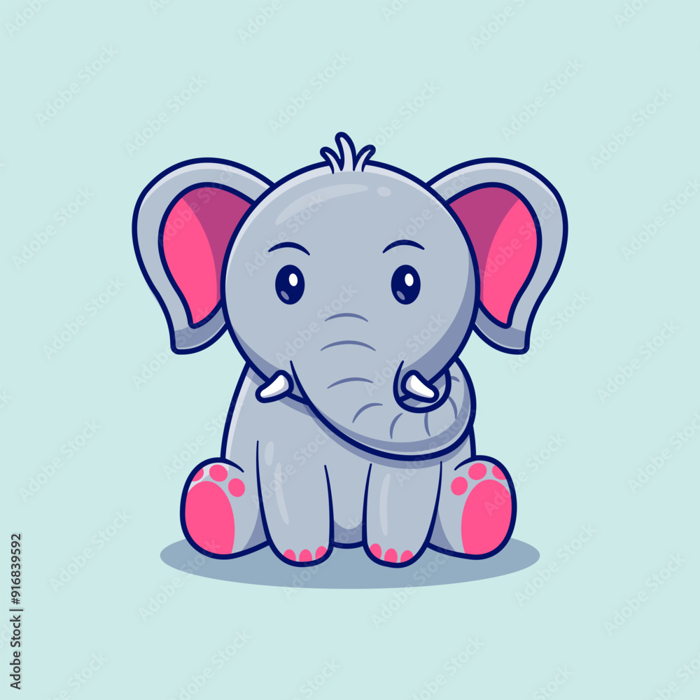 Cute Elephant Vector Illustrations Cute Elephant Vector Illustrations