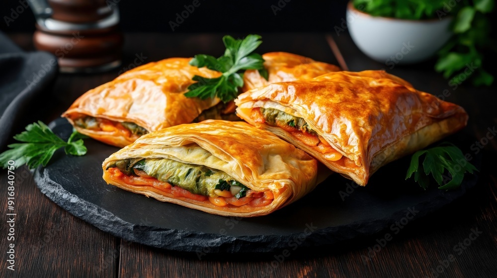 Spanakopita - traditional Greek food Spanakopita - traditional Greek food