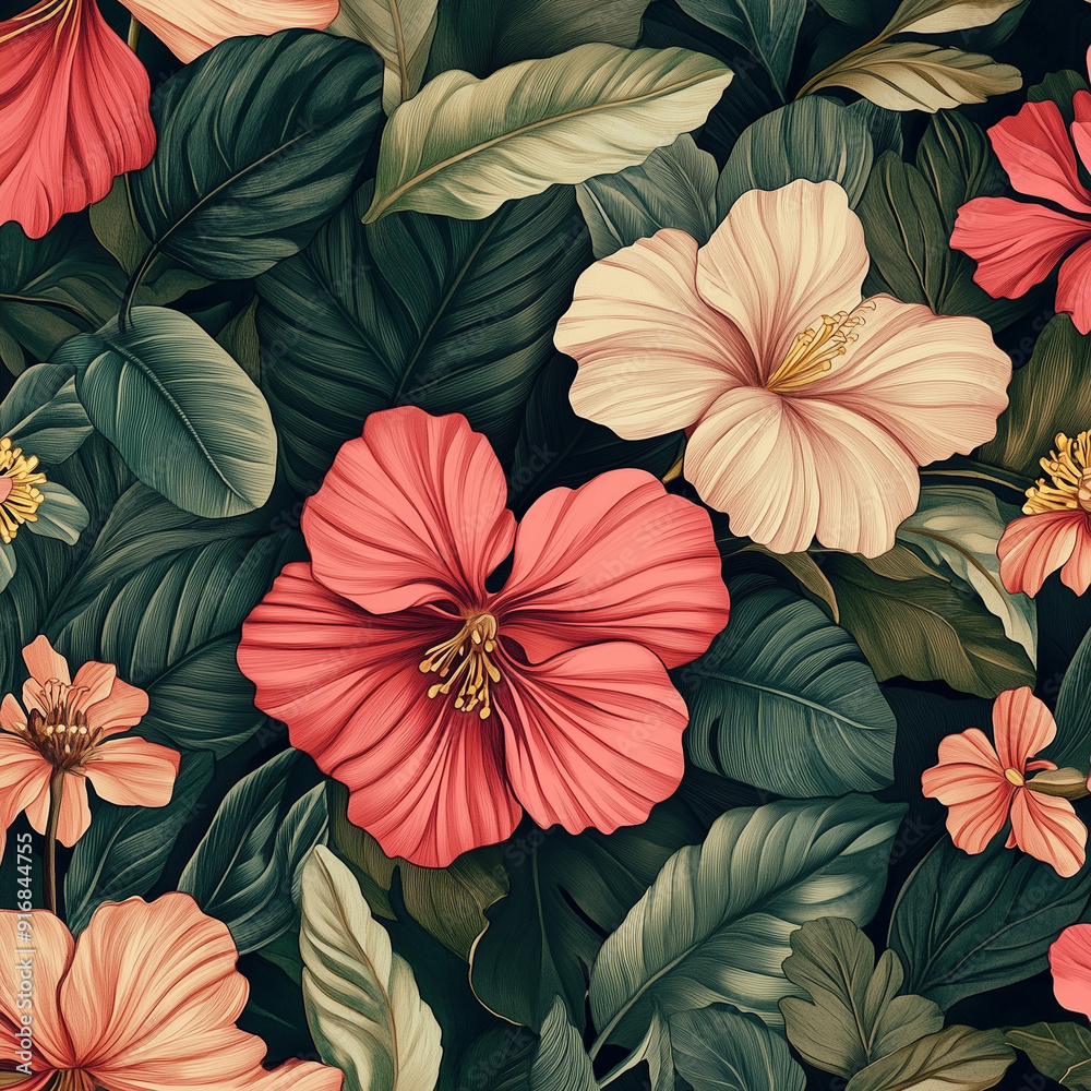 custom made wallpaper toronto digitalspectacular creative take on a cottagecore design pattern with a unique bold modern color scheme, design pattern for pillow printing 