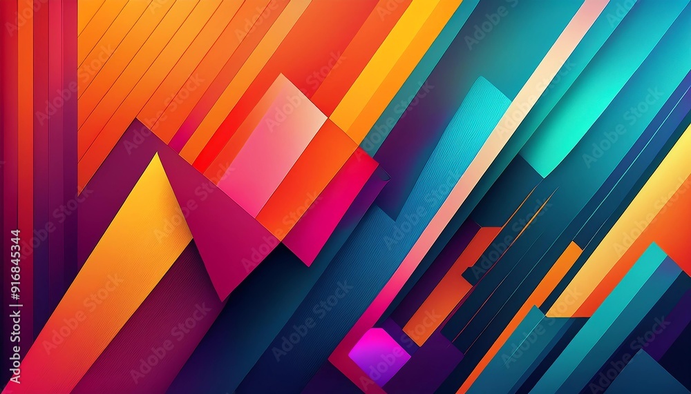Modern abstract backgrounds with vibrant colors and geometric shapes for creative projects