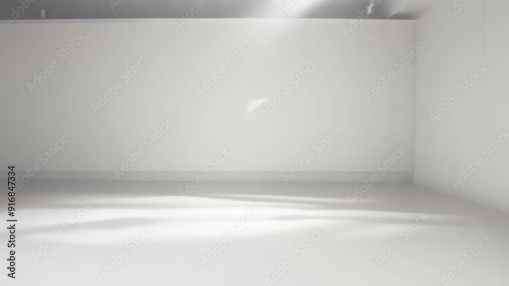 Spacious and minimalistic room with soft lighting, perfect for showcasing art or photography. Spacious and minimalistic room with soft lighting, perfect for showcasing art or photography.
