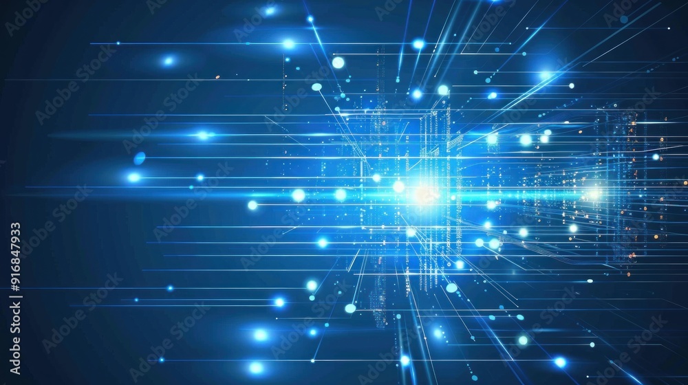 Obraz premium Digital Network Abstract Background