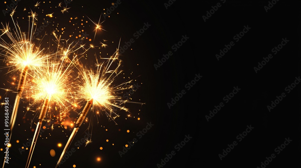 Obraz premium Sparklers and lights