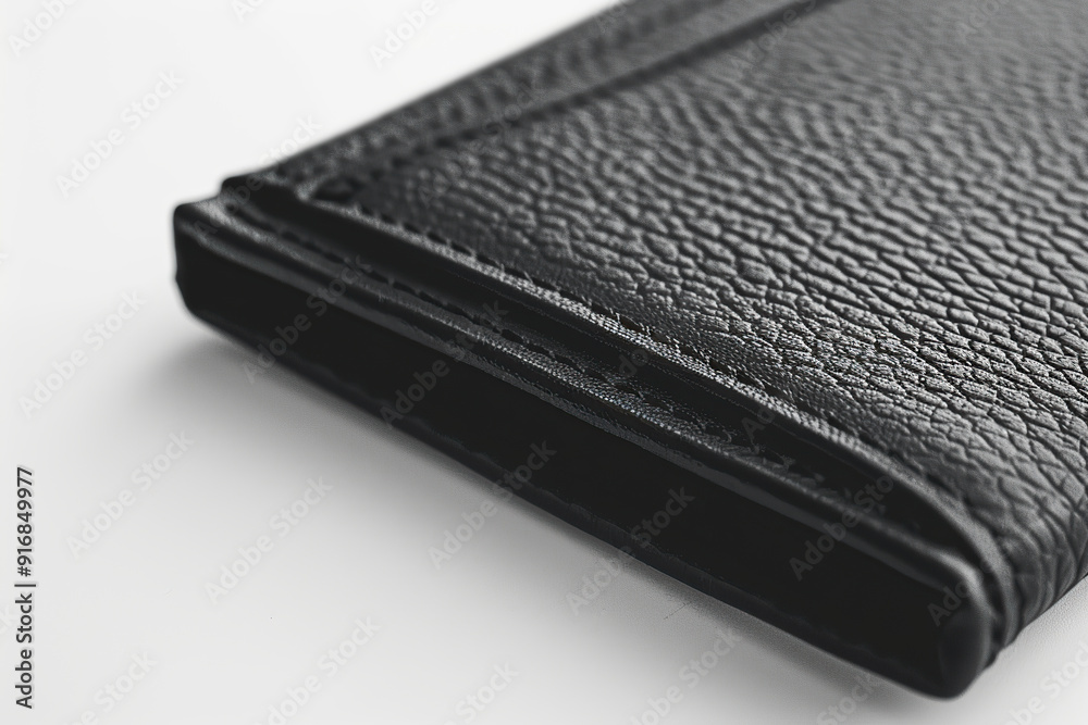 New leather wallet isolated on white background New leather wallet isolated on white background