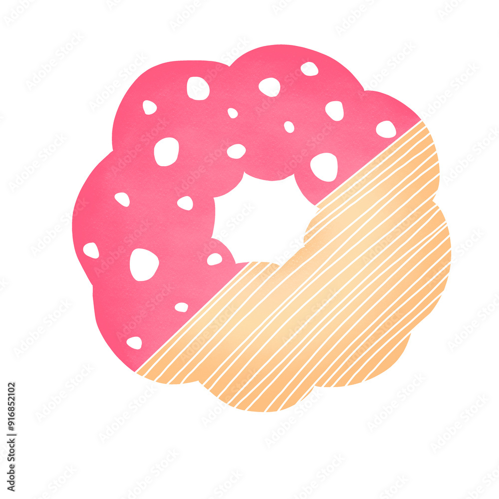 Donut heart shaped cookie Donut heart shaped cookie