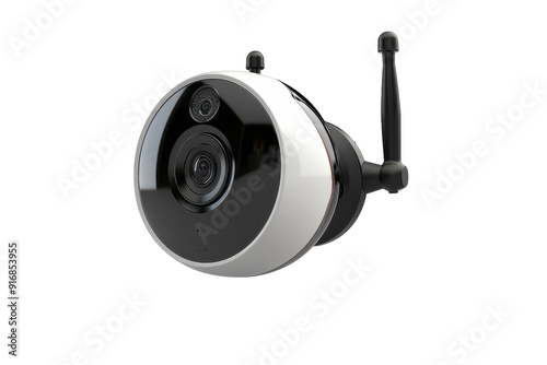 Home Security Camera Image Isolated On Transparent Background