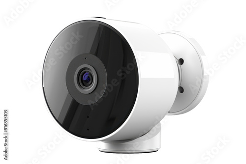 CCTV Camera Setup Isolated On Transparent Background