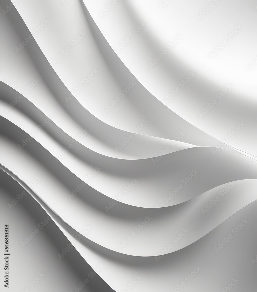 close-up view white, wavy surface with subtle gradient, creating sense movement and depth. close-up view white, wavy surface with subtle gradient, creating sense movement and depth.