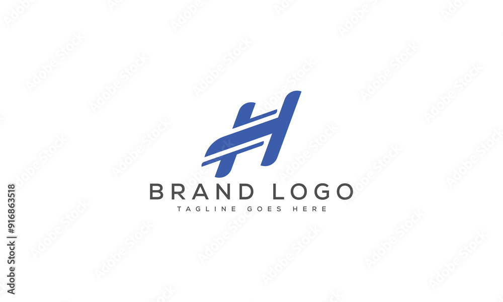 letter H logo design vector template design for brand. letter H logo design vector template design for brand.