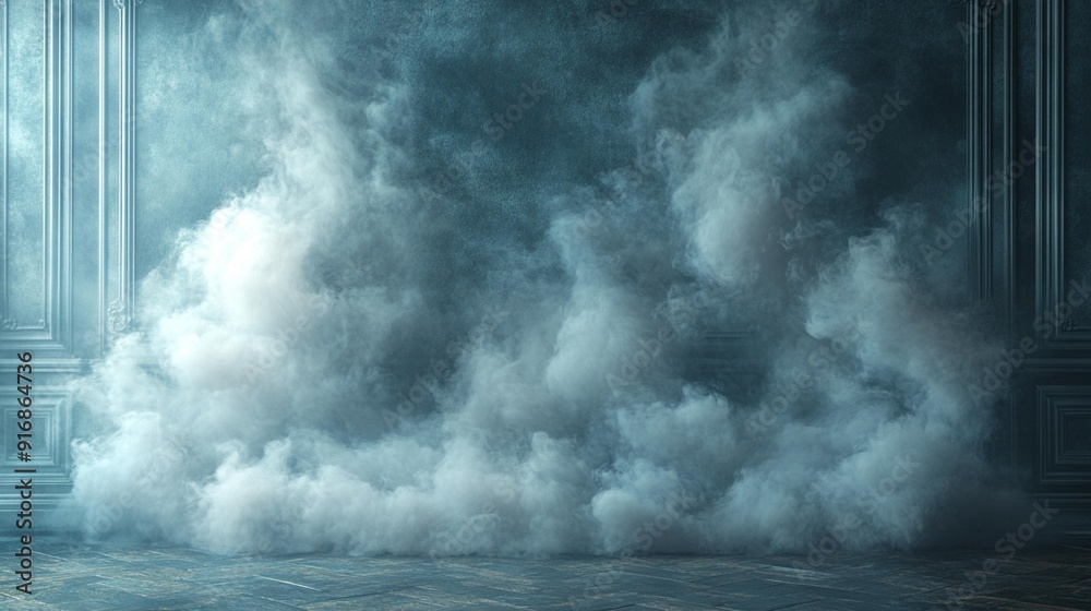 Classic Product Showcase with Black Background, Abstract White Smoke Texture on Vintage Backdrop - Generative AI Classic Product Showcase with Black Background, Abstract White Smoke Texture on Vintage Backdrop - Generative AI