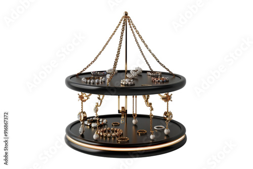 Jewelry Holder Display Isolated On Transparent Background