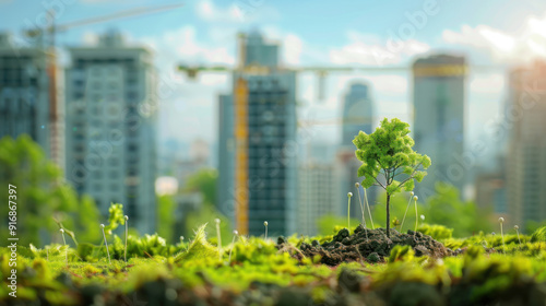 Green technology in construction reducing carbon footprint