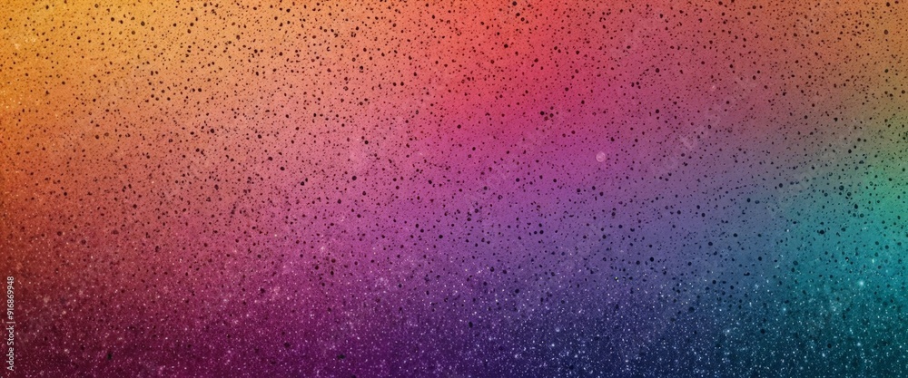 gradient background with speckled texture transitions from orange to pink, purple, and blue, creating vibrant gradient background with speckled texture transitions from orange to pink, purple, and blue, creating vibrant