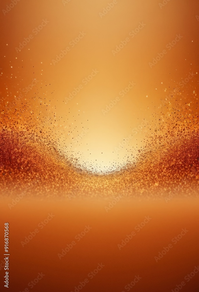 abstract featuring gradient orange and brown hues, with central white light source and scattered orange and abstract featuring gradient orange and brown hues, with central white light source and scattered orange and