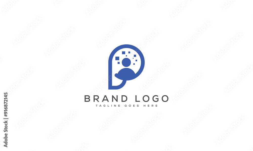 letter P logo design vector template design for brand. letter P logo design vector template design for brand.
