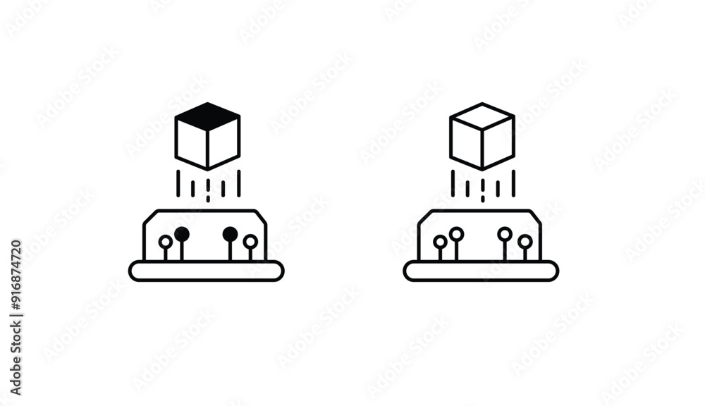 Hologram icon design with white background stock illustration Hologram icon design with white background stock illustration