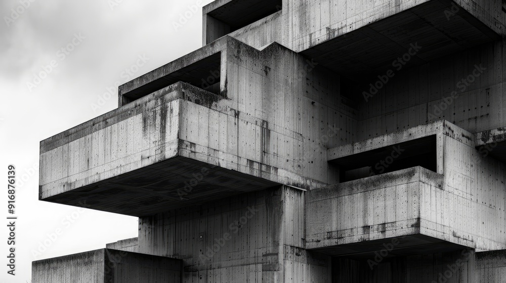 Brutalist Concrete Architecture Background Brutalist Concrete Architecture Background