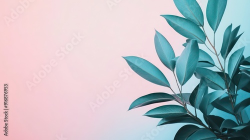 green foliage wallpaper on a light background