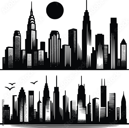 San Diego city skyline horizontal banner. Black and white silhouette of San Diego city, USA. Vector template for your design.