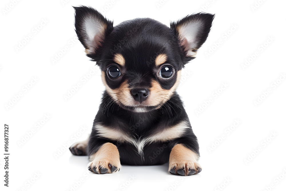 Small Chihuahua puppy isolated on white background Small Chihuahua puppy isolated on white background